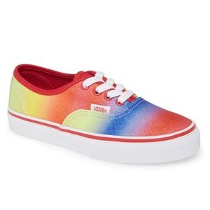 Vans Kids ' Authentic Rainbow Glitter Sneaker